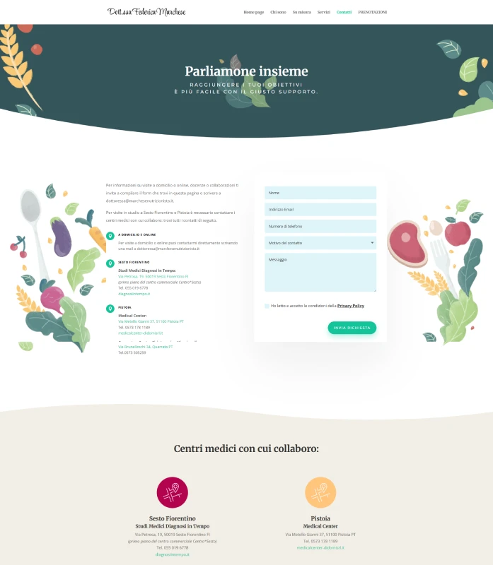 Homepage Marchese Nutrizionista
